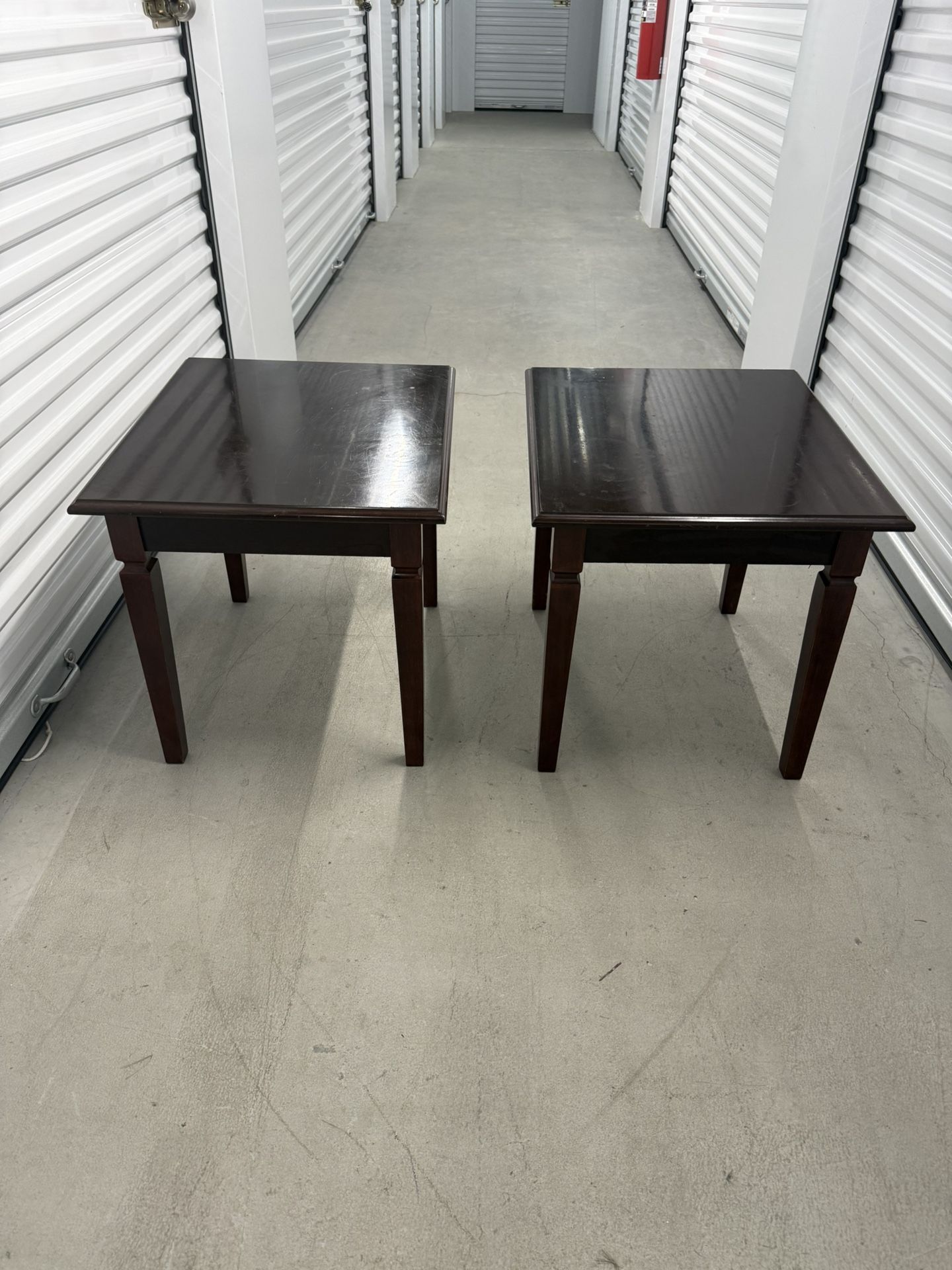 Two Wooden End Tables (24 x 20)