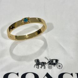 gold coach bracelet brand new