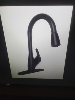 New Proflo Tecopa single handle pull down sprayer kitchen faucet in matte black