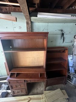 Desk And Book Shelf