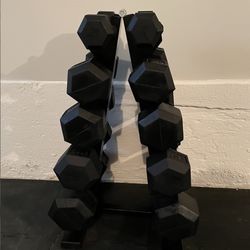 Dumbbells Set With Rack 