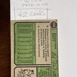 1974 Topps Baseball Cards