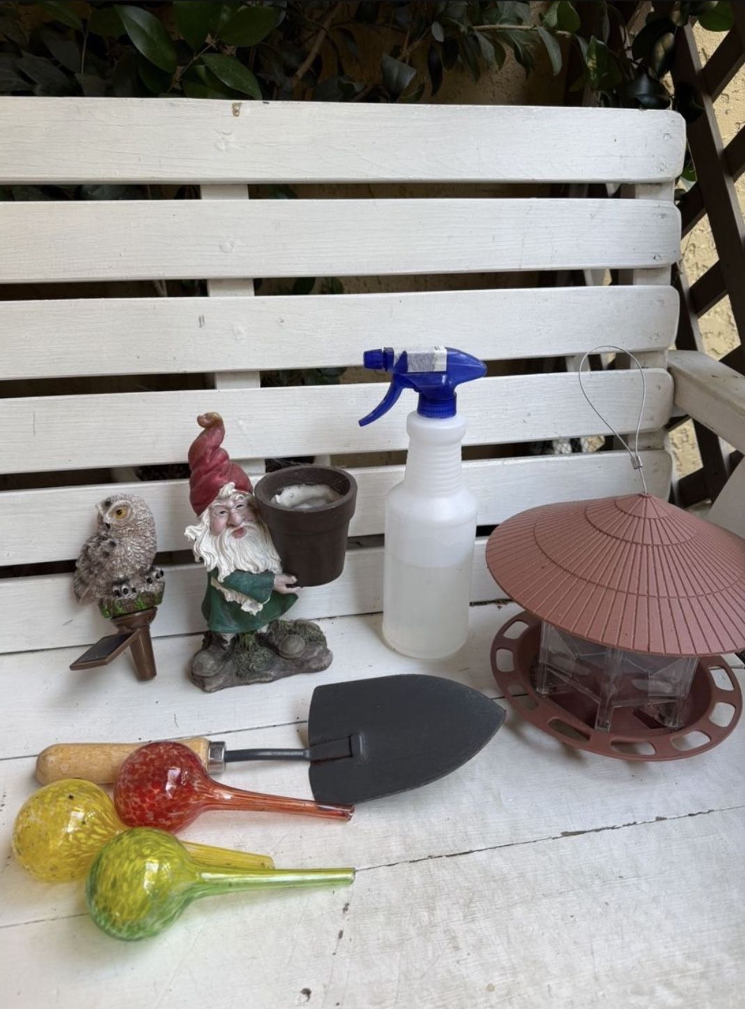 Garden decorations and tools