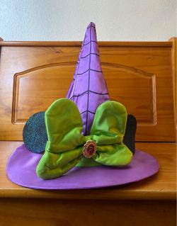 Disney Parks Halloween Spiderweb Minnie Mouse Witch Costume Hat