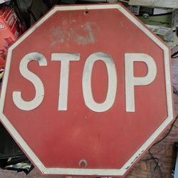 Vintage stop sign