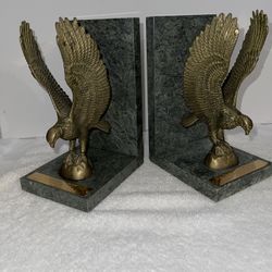 American Eagle Book ends with Green marble base | Patriotic Gift#17