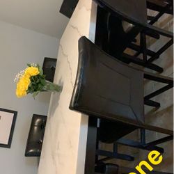 Marble Table And Chairs