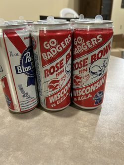 1994 Rose Bowl Badger Beer Cans