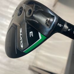 Callaway Elyse Triple Diamond 3 Wood X Stiff 15 Degree 