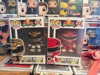 Funko Pop Power Rangers White & Red Ranger Set
