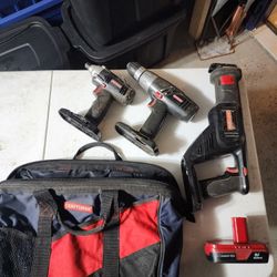 Craftsman power tool set w/ battery and bag