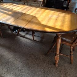 Vintage 60's Dining Table Soild Wood