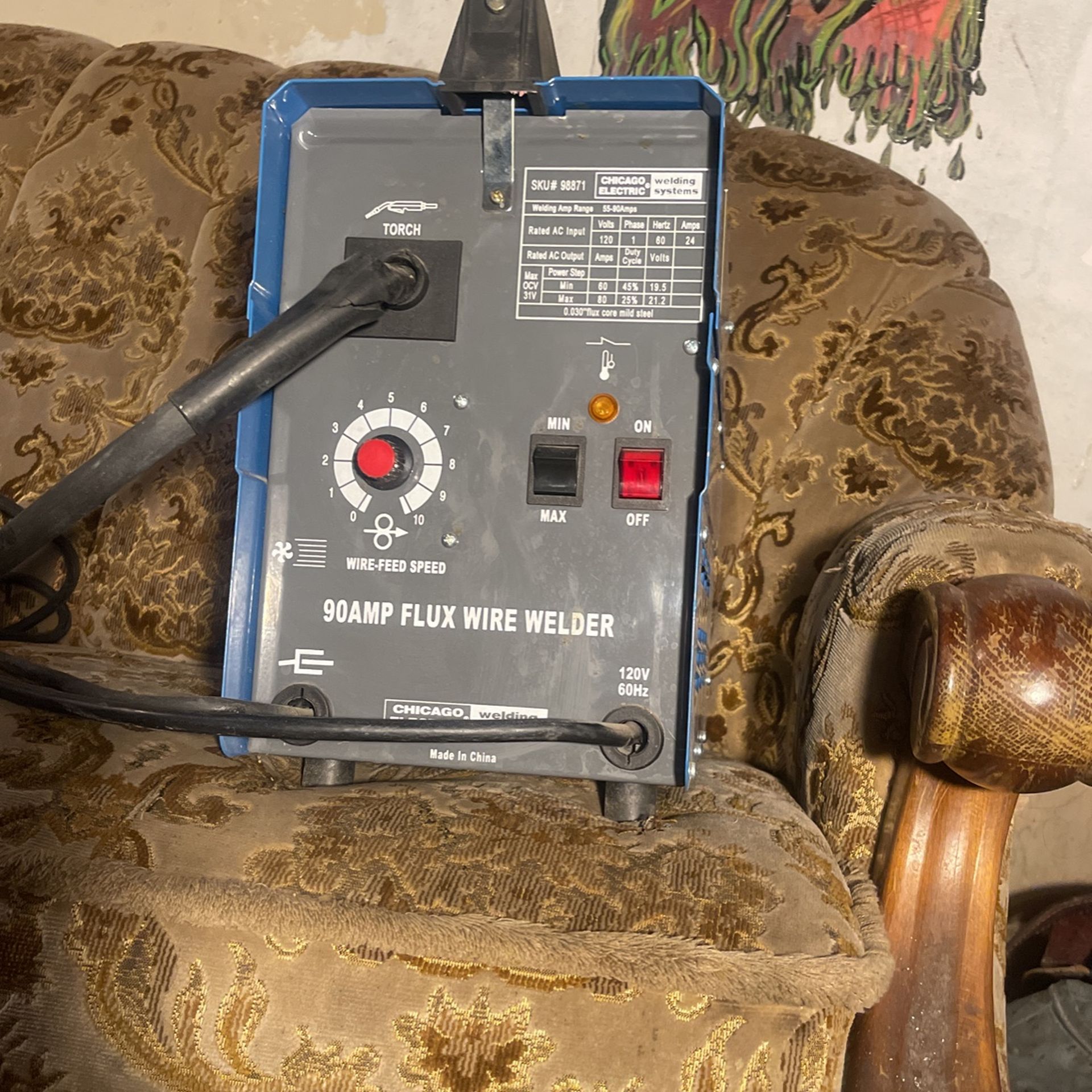 Chicago Electric Welding Systems 90 Amp Flux Wire Welder SKU #98871