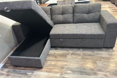 Monaco pullout sofa sectional with storage $699