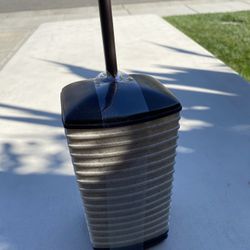 New Beige and Brown Ceramic Toilet Brush and Holder