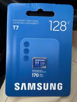 SAMSUNG 128GB micro SDXC T7 170/MB/s MO/s