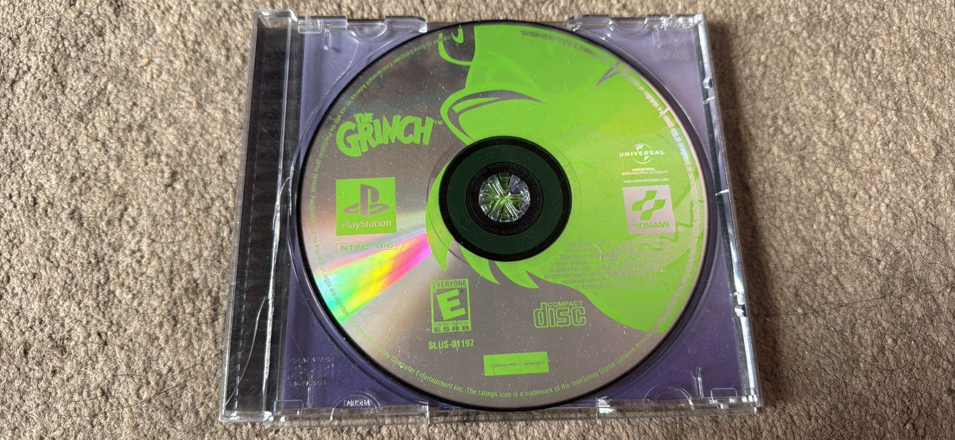 The Grinch - Sony PlayStation 1 PS1 W/ Back Artwork