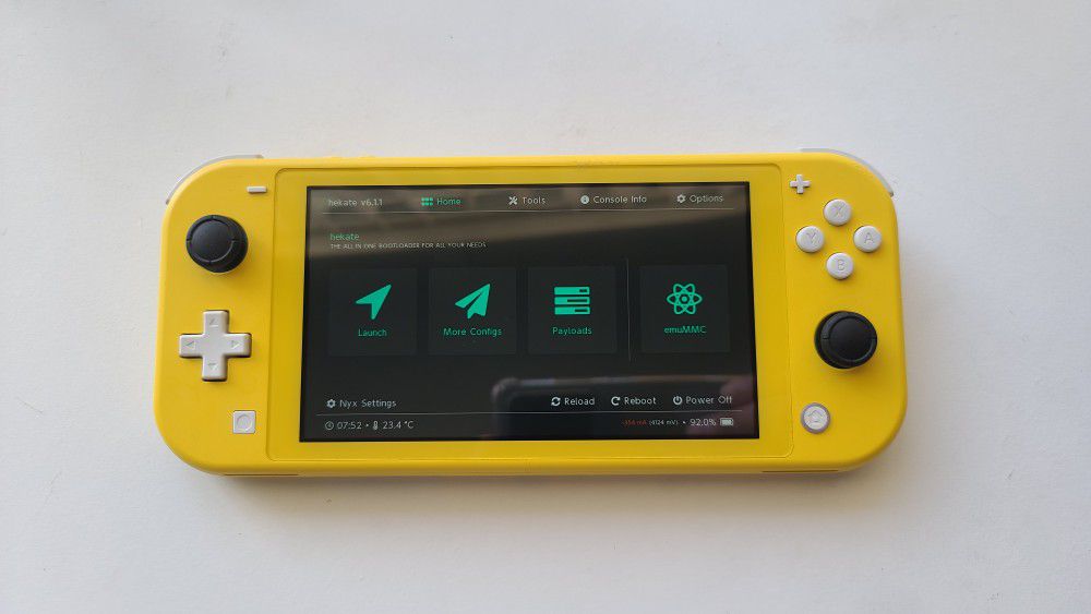 Switch lite with CFW Atmosphere 128gb