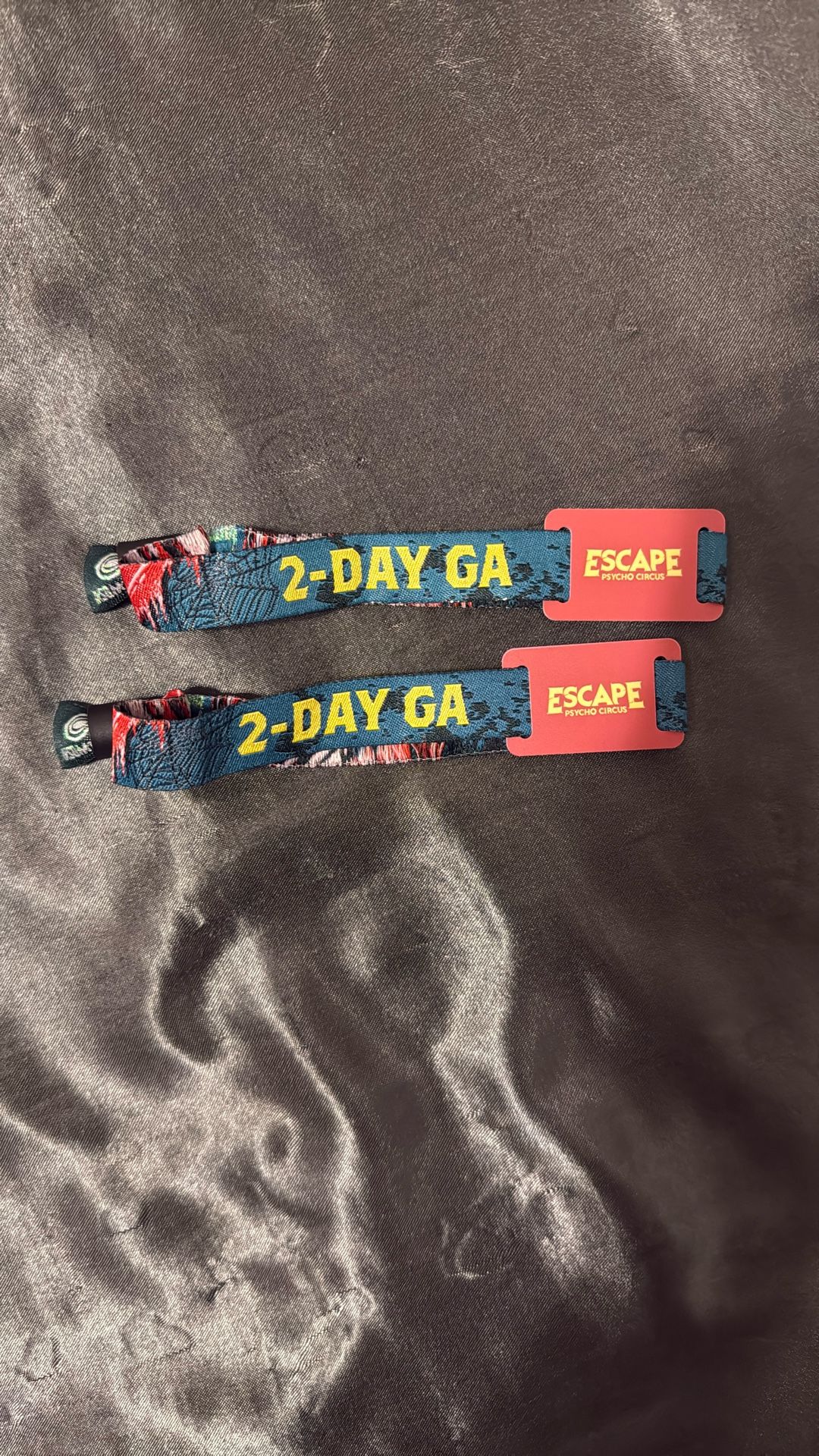 Escape 2025 2 Day GA wristbands