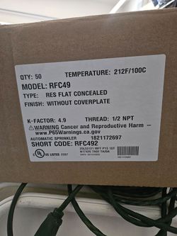 Reliable 4.9 concealed 212 heads 50 Qty