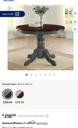 Green and mocha dining table