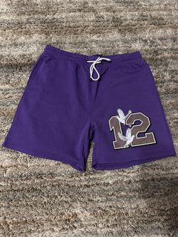 Copper Rivet Active Purple Sweat Shorts Drawstring Pockets Men's XL