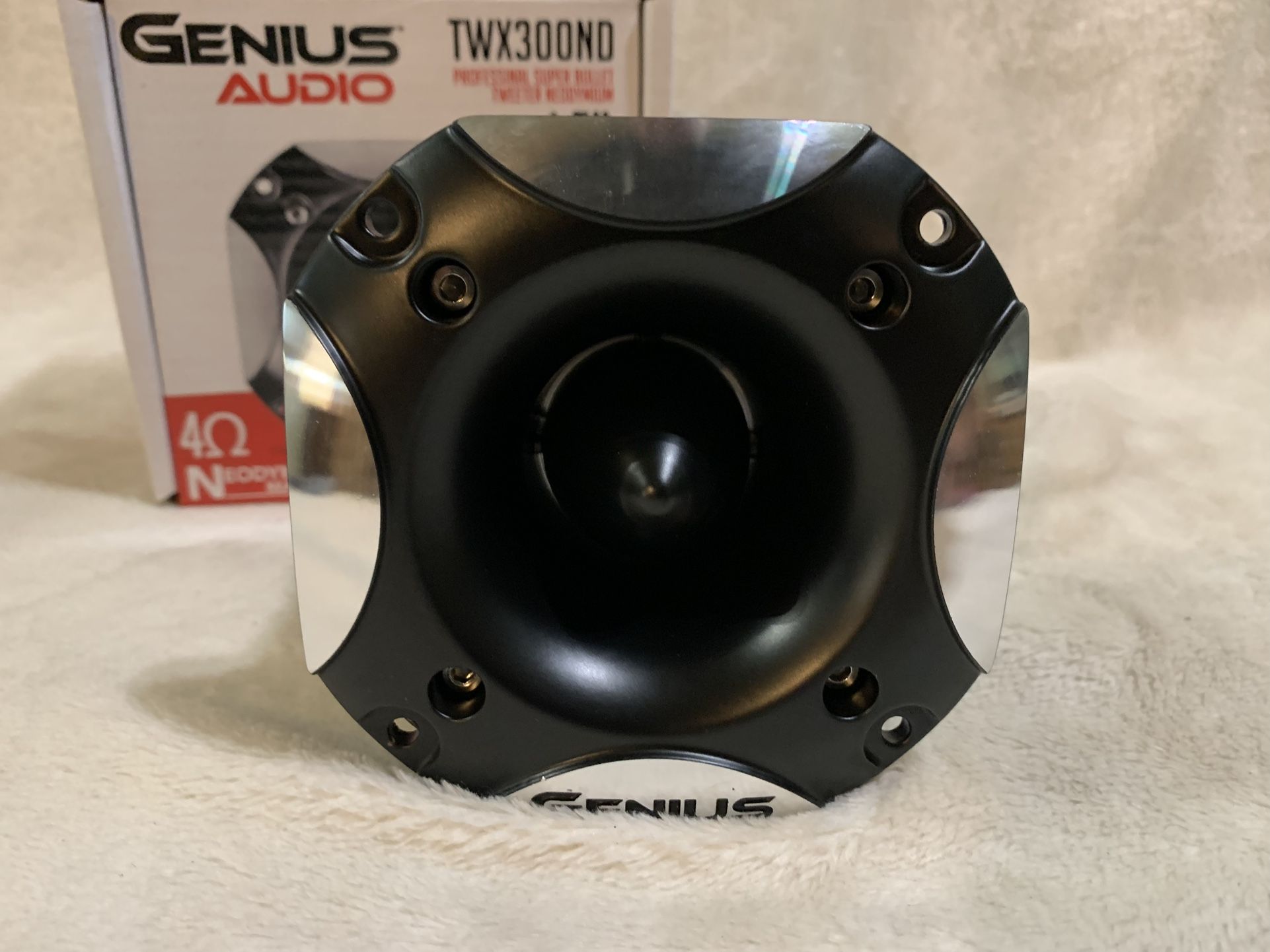 New Genius Audio 4” Neodymium 300w Max Aluminum Bullet Tweeter  $65 Each