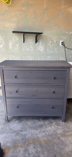 Grey IKEA HEMNES 3 drawer dresser