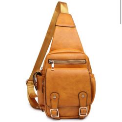 Slingback Backpack Purse (Camel) 2 Available 