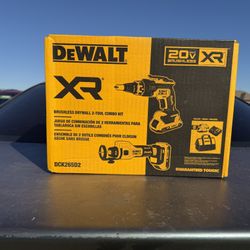 DEWALT 20V Brushless Screwgun & Cut-Out Combo Kit – Brand New (2 Batteries Included)