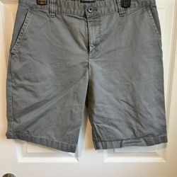 G.H. Bass & Co. Grey Flat Front Shorts