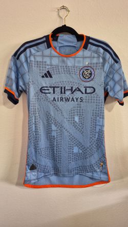 Adidas NYC New York City FC Football Club Authentic Soccer Aeroready Jersey
