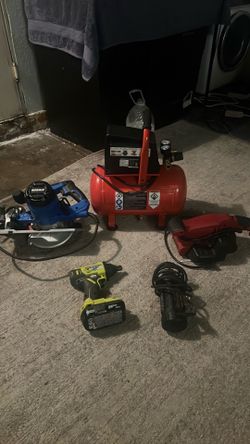 Nice good working power tools and compressor