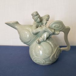 Vintage Bombay Company Porcelain Monkey Teapot


