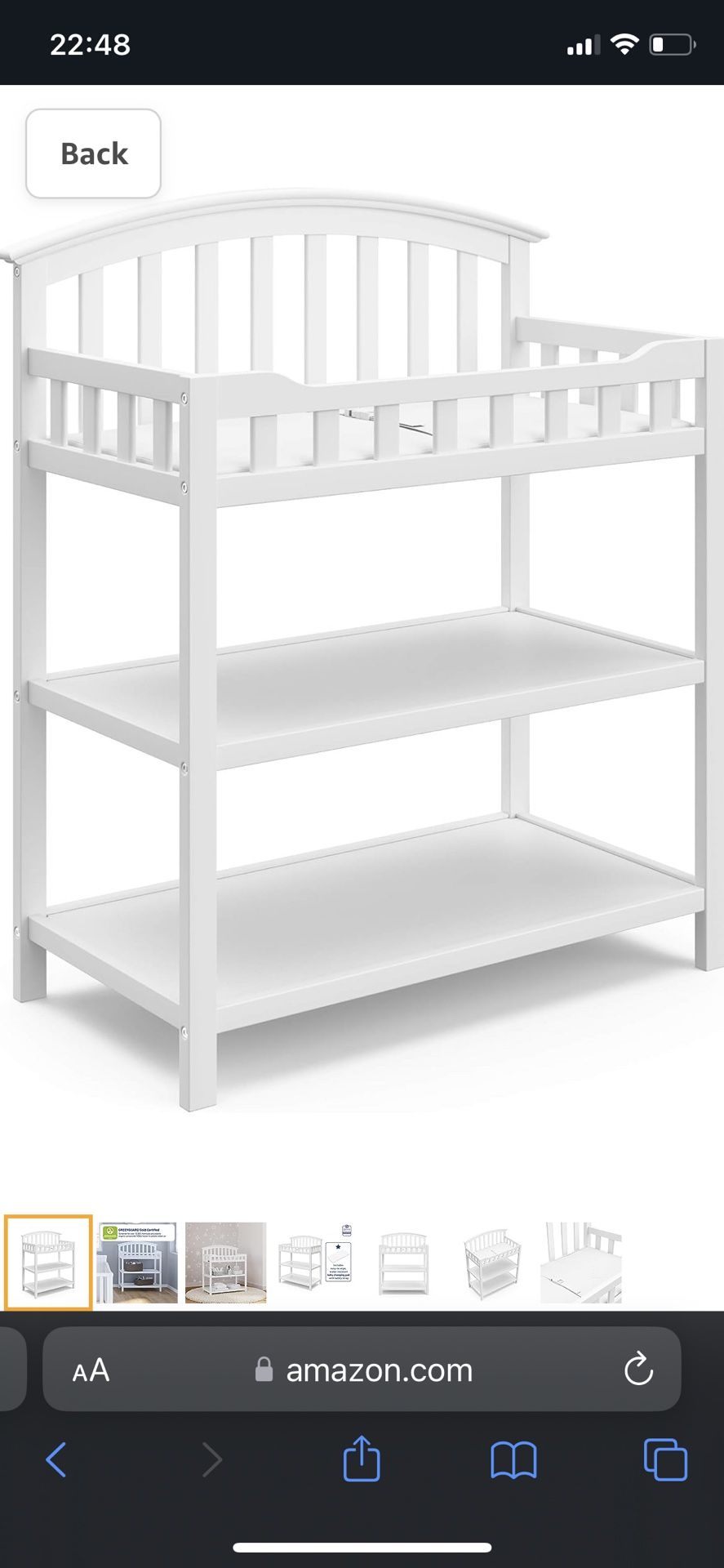 Baby Crib And Changing Table