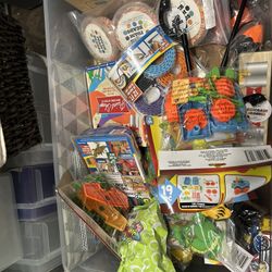 Huuuge bin of new toys