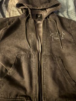 So Your In Paradise  Gray Jean jacket With Rhinestone