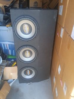 Kicker Triple Subwoofer Speaker Box
