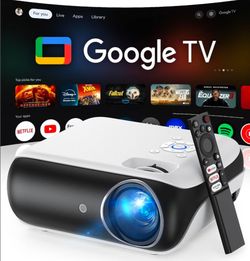 Official Licensed Google TV - HAPPRUN Native 1080P Bluetooth Projector
Google TV • 10K+ Apps • 4K Decoding • Dolby & AirPlay • Wi-Fi & Bluetooth • Out