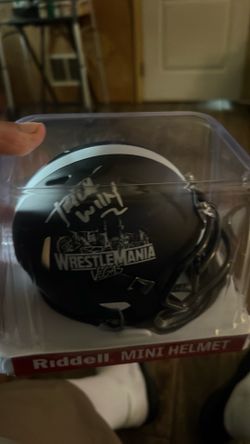 Trick Williams Autographed Wrestlemania Mini Helmet /25