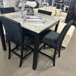 5 PCS DINING SET 🧡😍 $599! Easy Financing! 