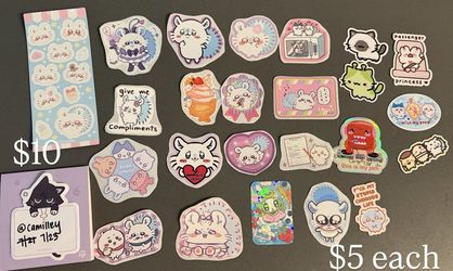CHIIKAWA Artist Alley Momonga and Various Stickers