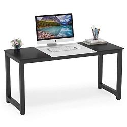 New 55 inch Large Office Desk , Black And White