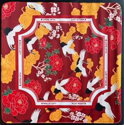 Red Lucky Rabbit Mahjong Tiles with neoprene mat