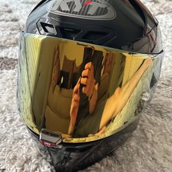 KYT KX-1 Race GP Helmet Glossy Carbon With Visors