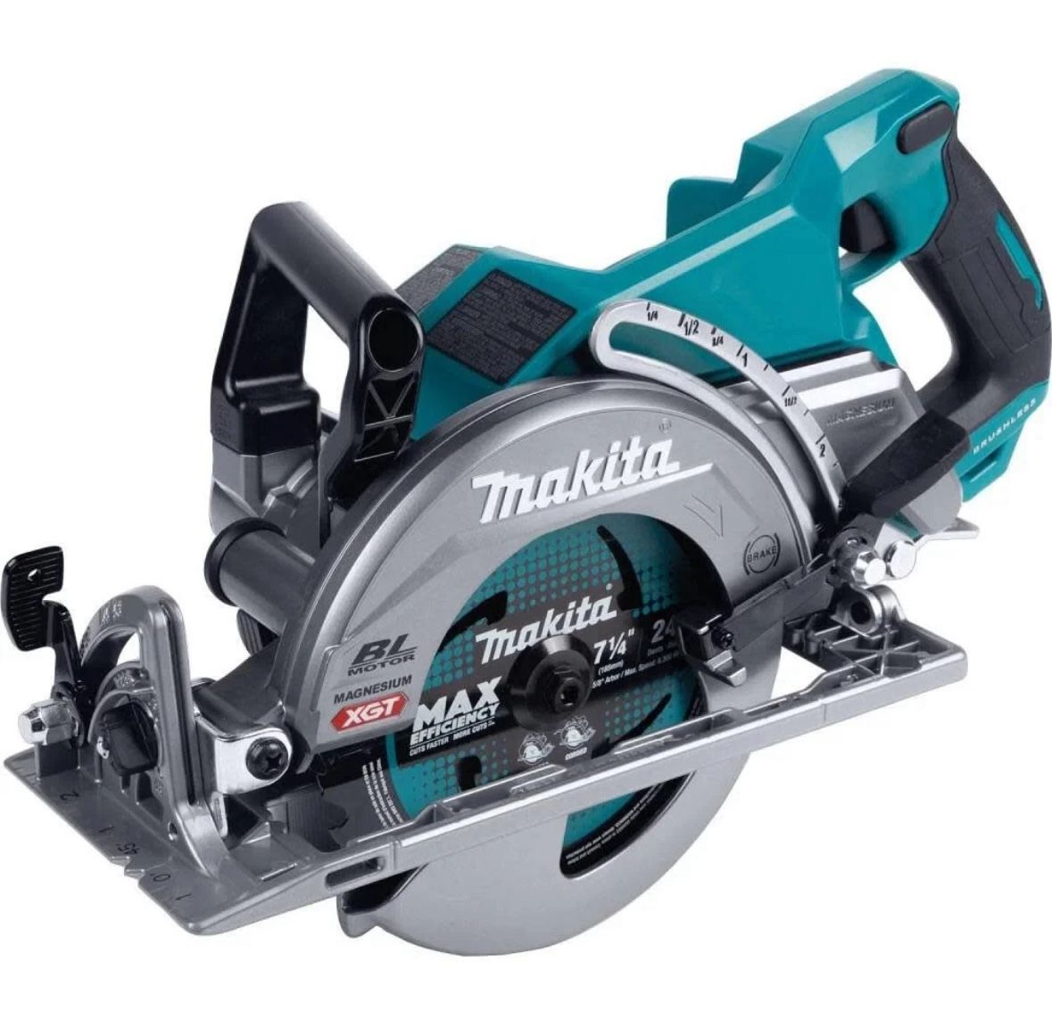 Makita new 71/4” circular saw XGT 40v brushless ( no battery) Nuevo