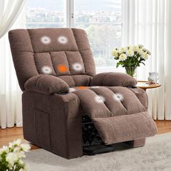 Recliner Vibration Home Theater Seat with Massage and Heating, Electric Lift Chair with Lumbar Support