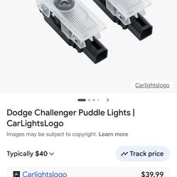 Dodge Challenger puddle lights two pieces