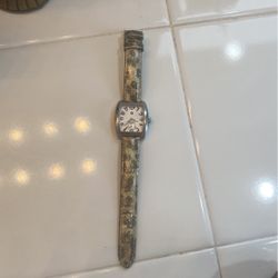 Genuine Michele Watch With Leopard Band 