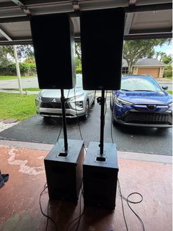 QSC k12.2 speakers + QSC ks112 Subwoofers & More!